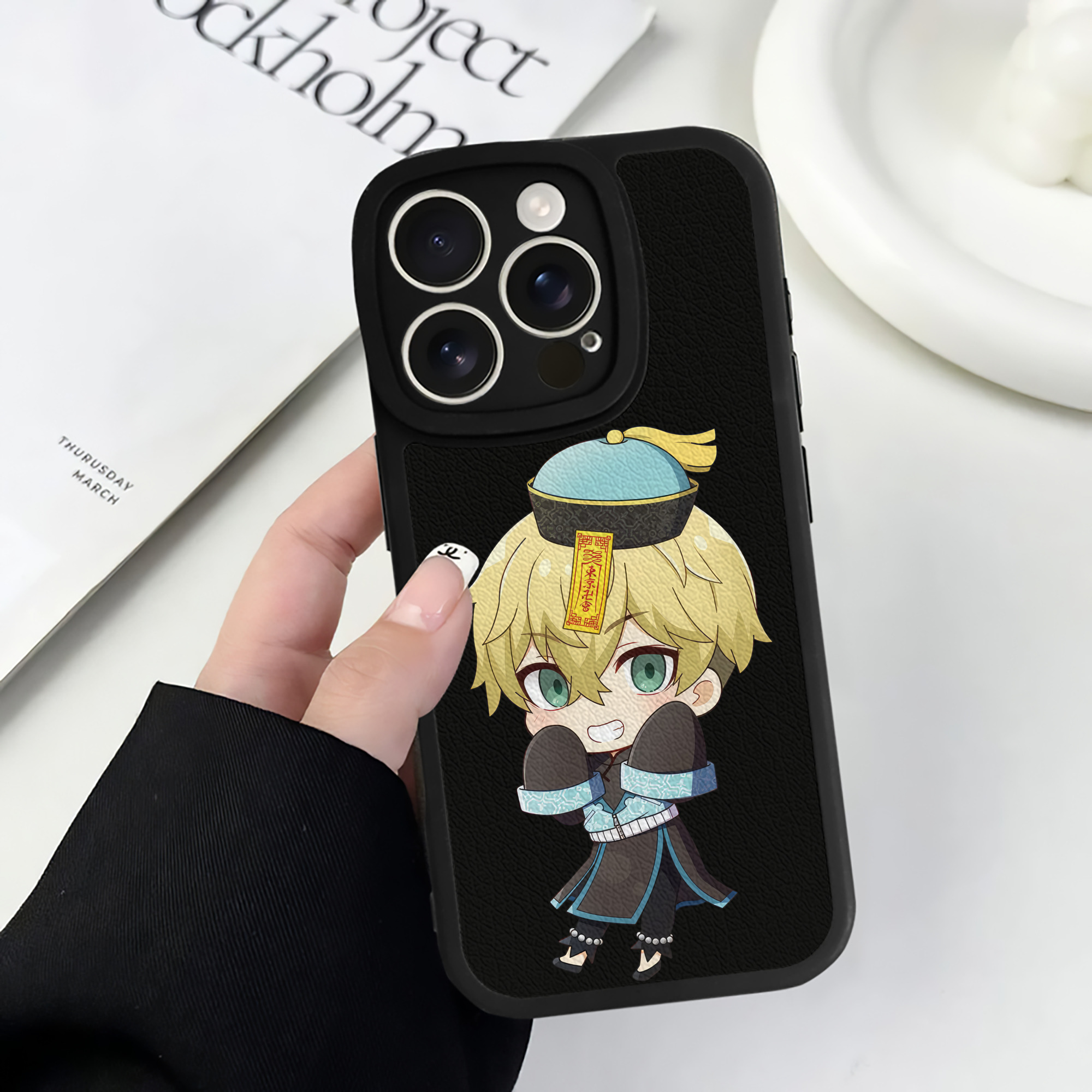 （画像用） 東京リベンジャーズ Tokyo Revengers 【iPhone 16シリーズ対応】シリコンスマホケース（レザー調） 材質：シリコン